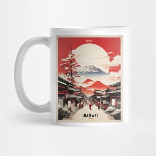 Ibaraki Japan Travel Vintage Tourism Poster Mug